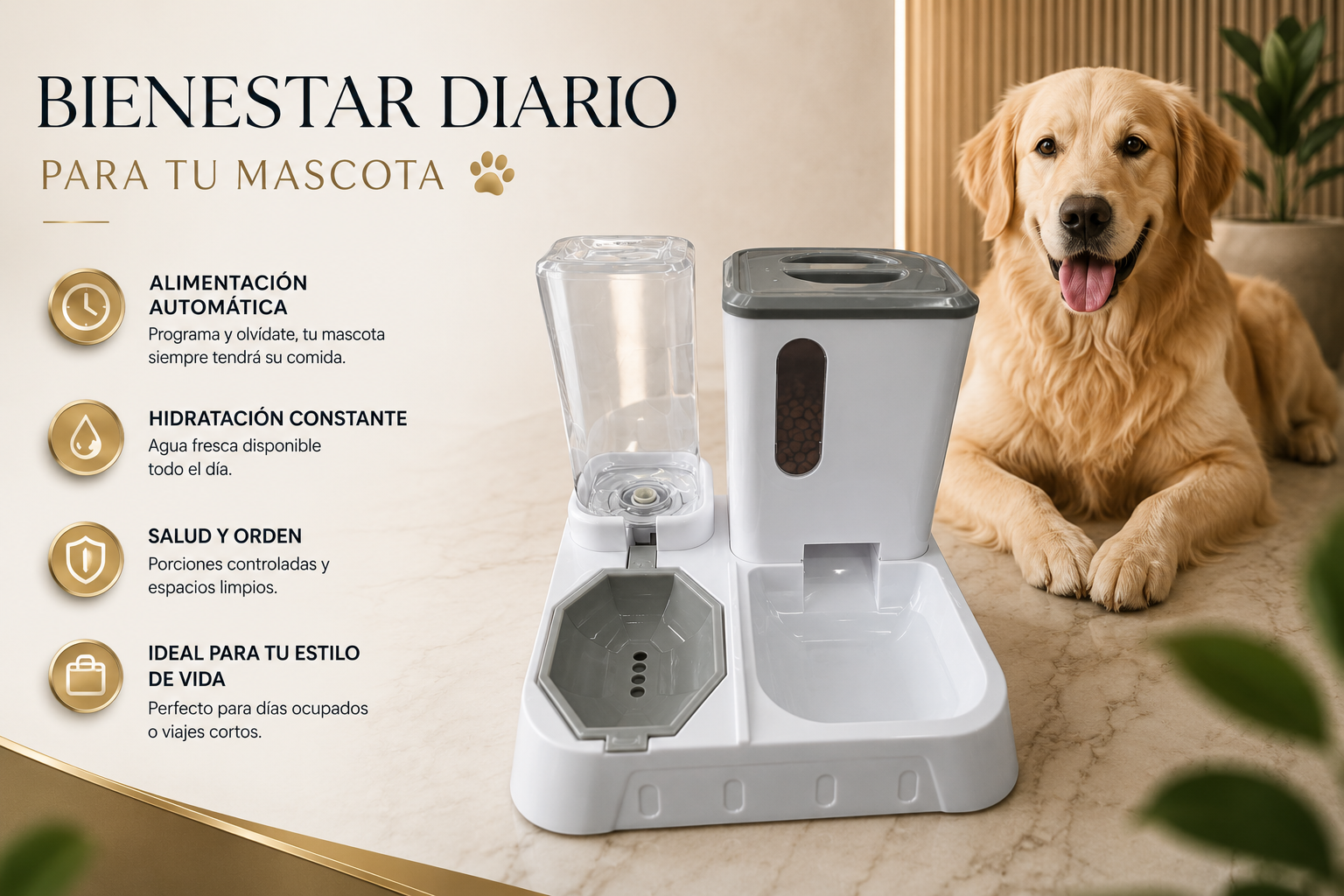 Pet feeder and waterer