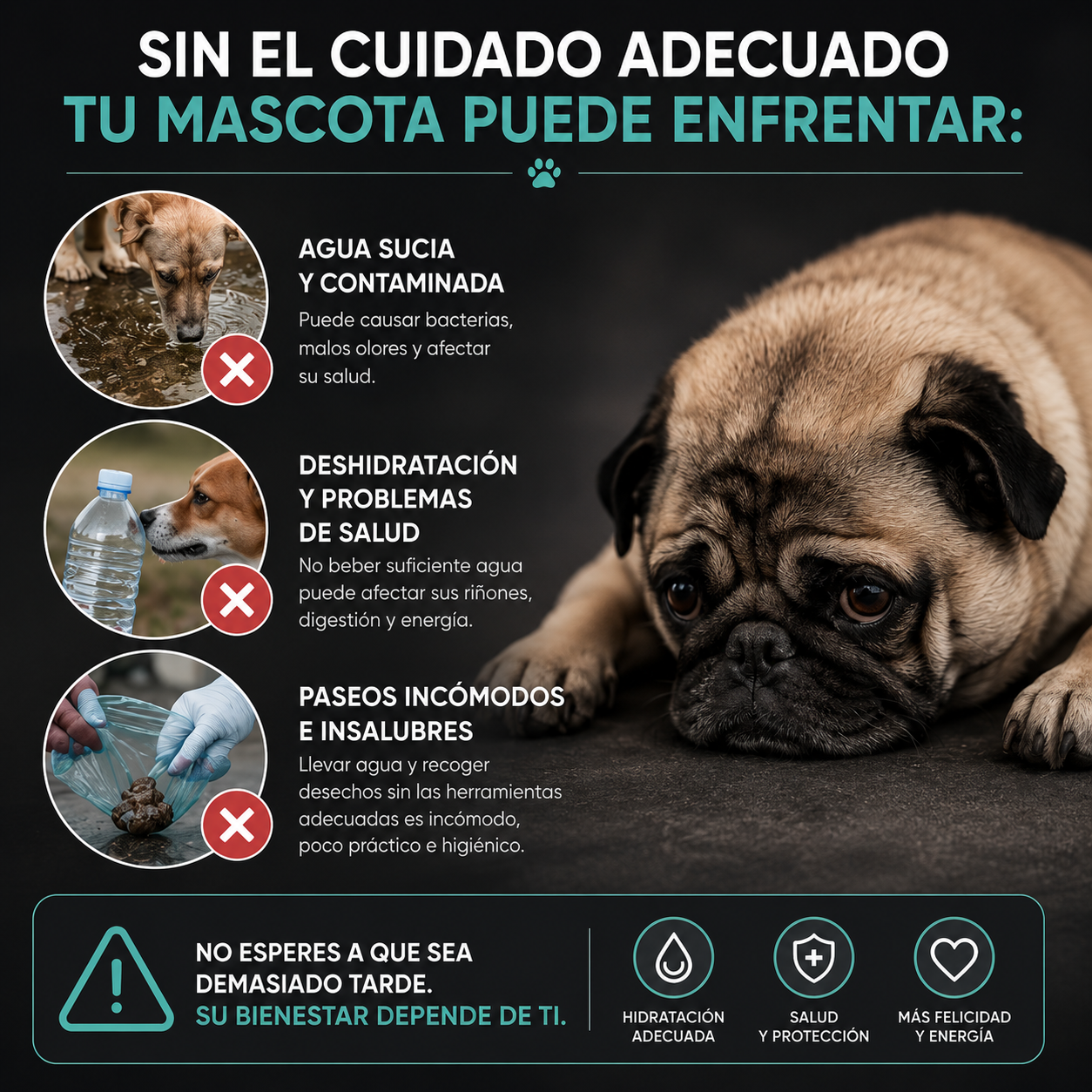 Bebedero 4 en 1 para mascotas