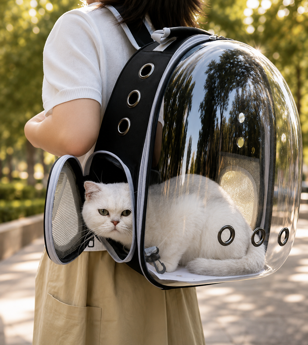 Maleta tipo capsula para Mascotas