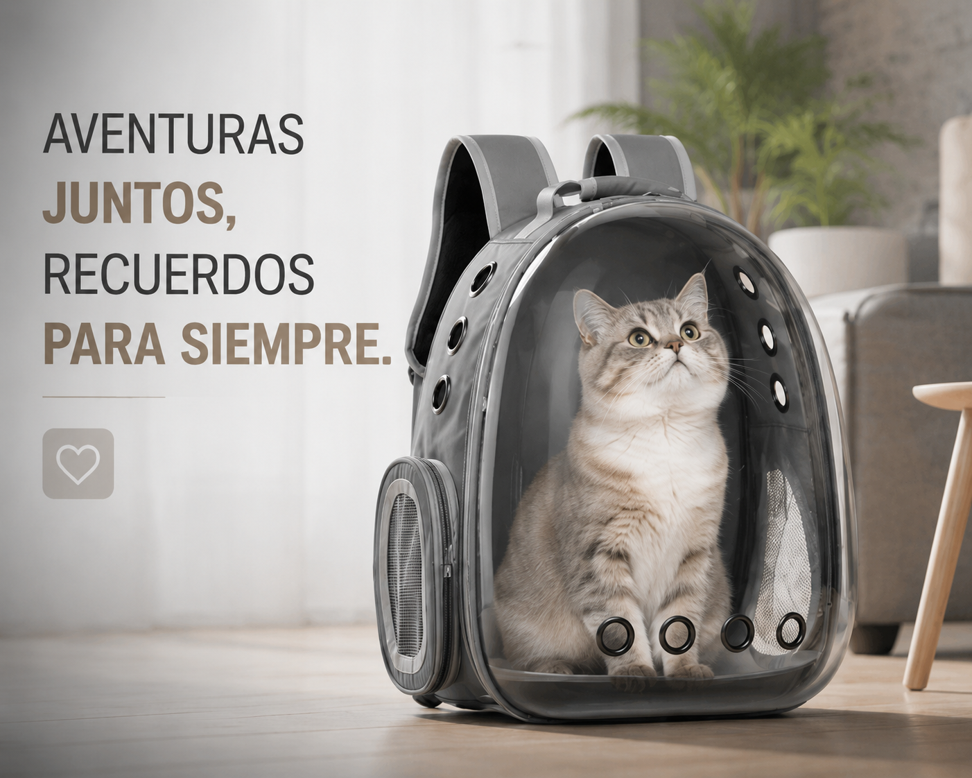 Maleta tipo capsula para Mascotas