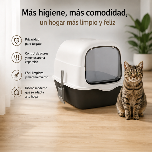 Arenero para gatos