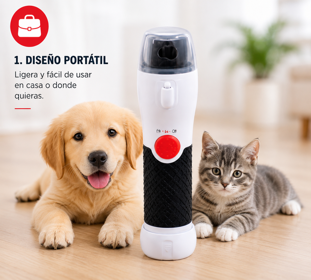 Lima eléctrica para mascotas