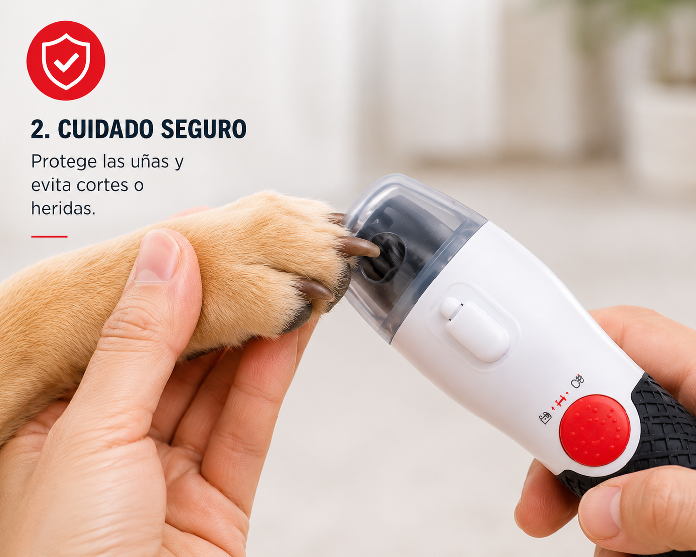 Lima eléctrica para mascotas